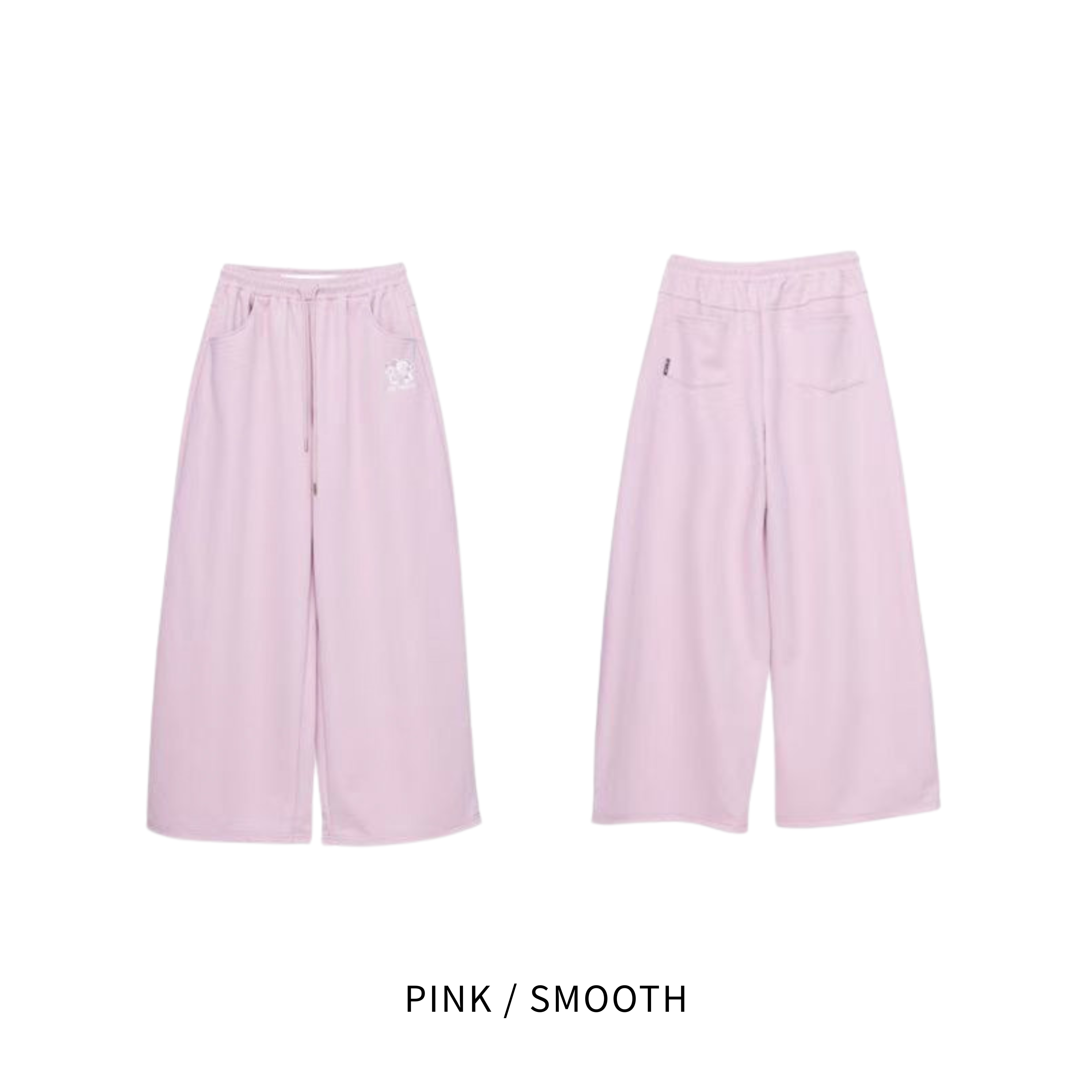 LUNE PINK DRAPE WIDE PANTS