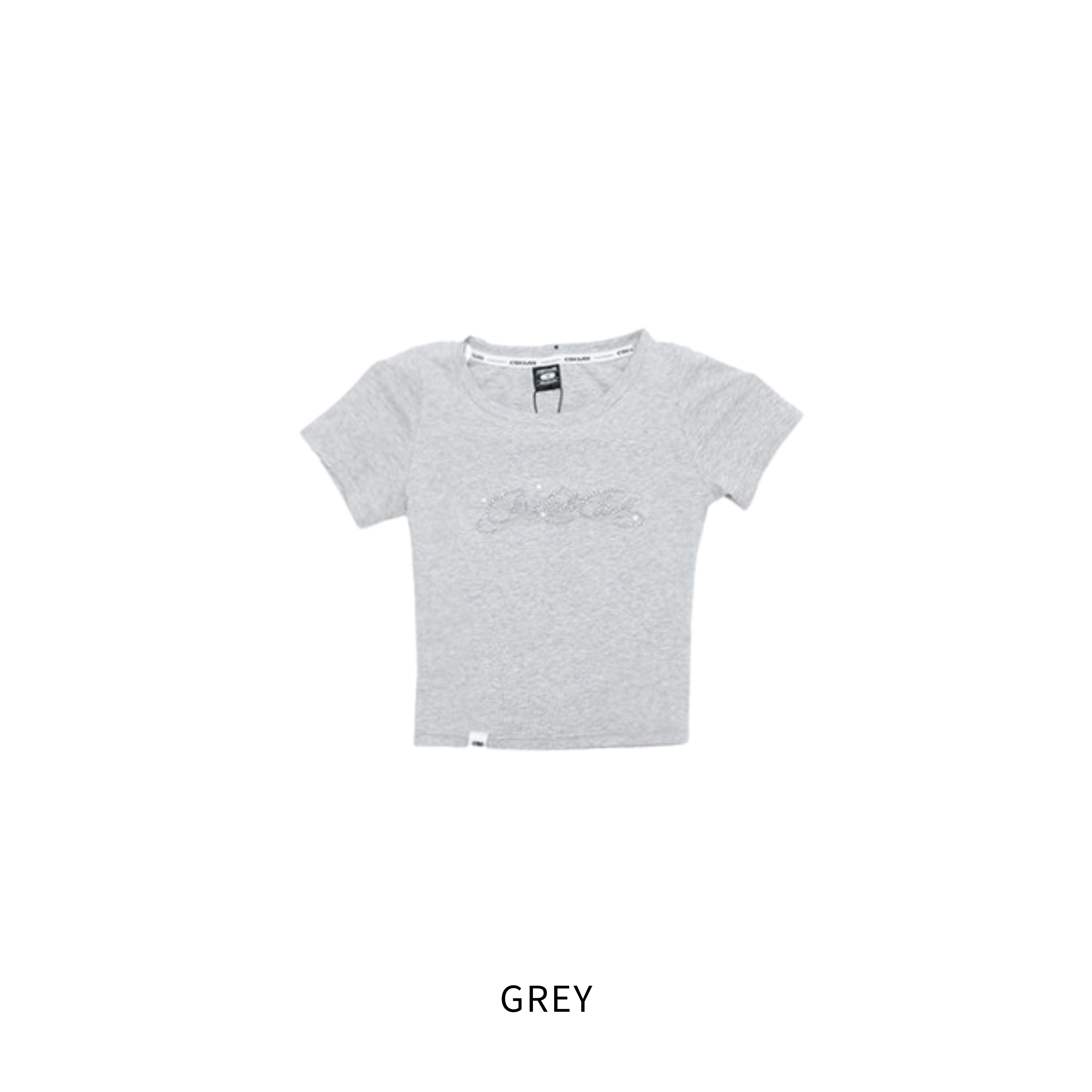 CRYSTAL SCRIPT BABY TEE
