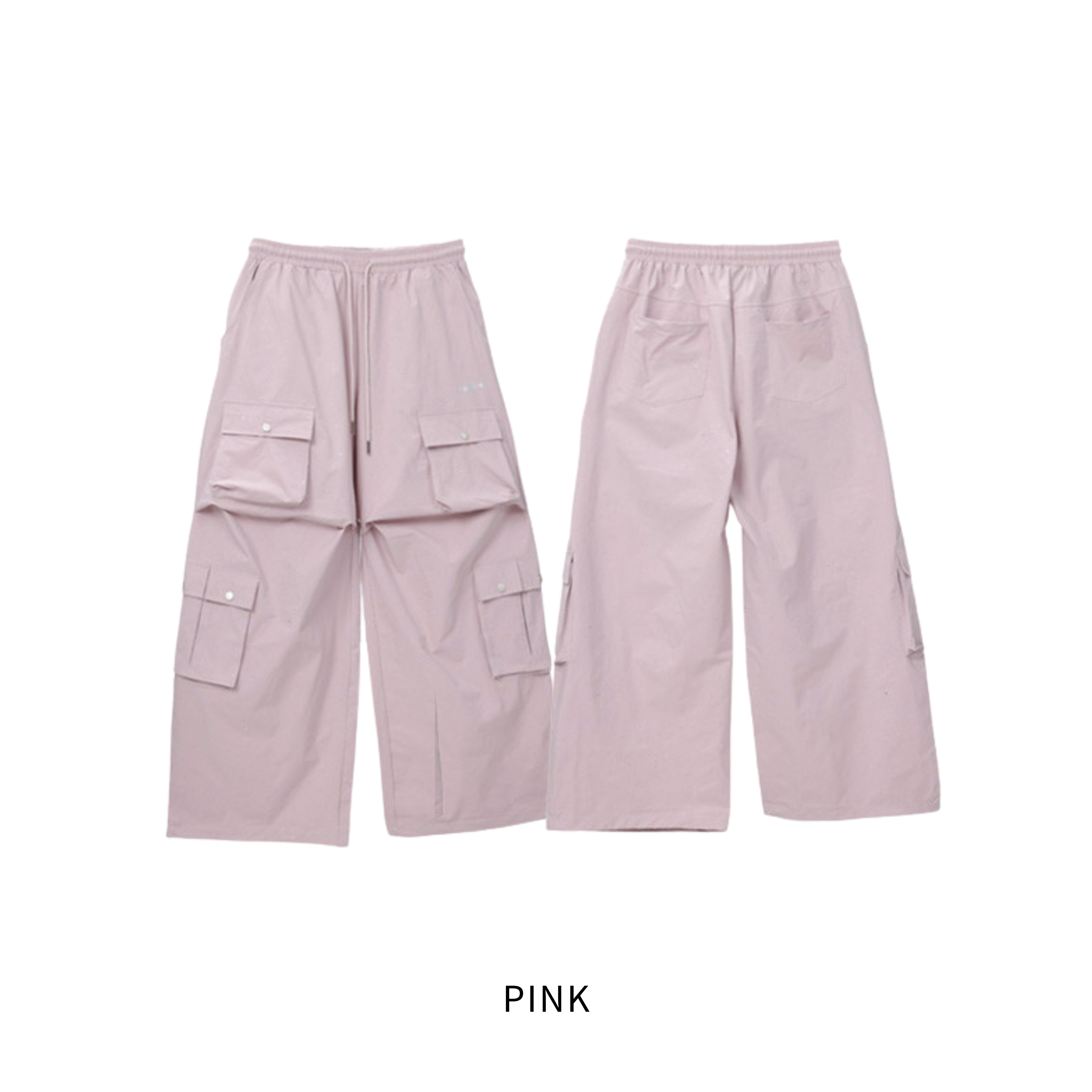GLITTER CARGO WIDE PANTS