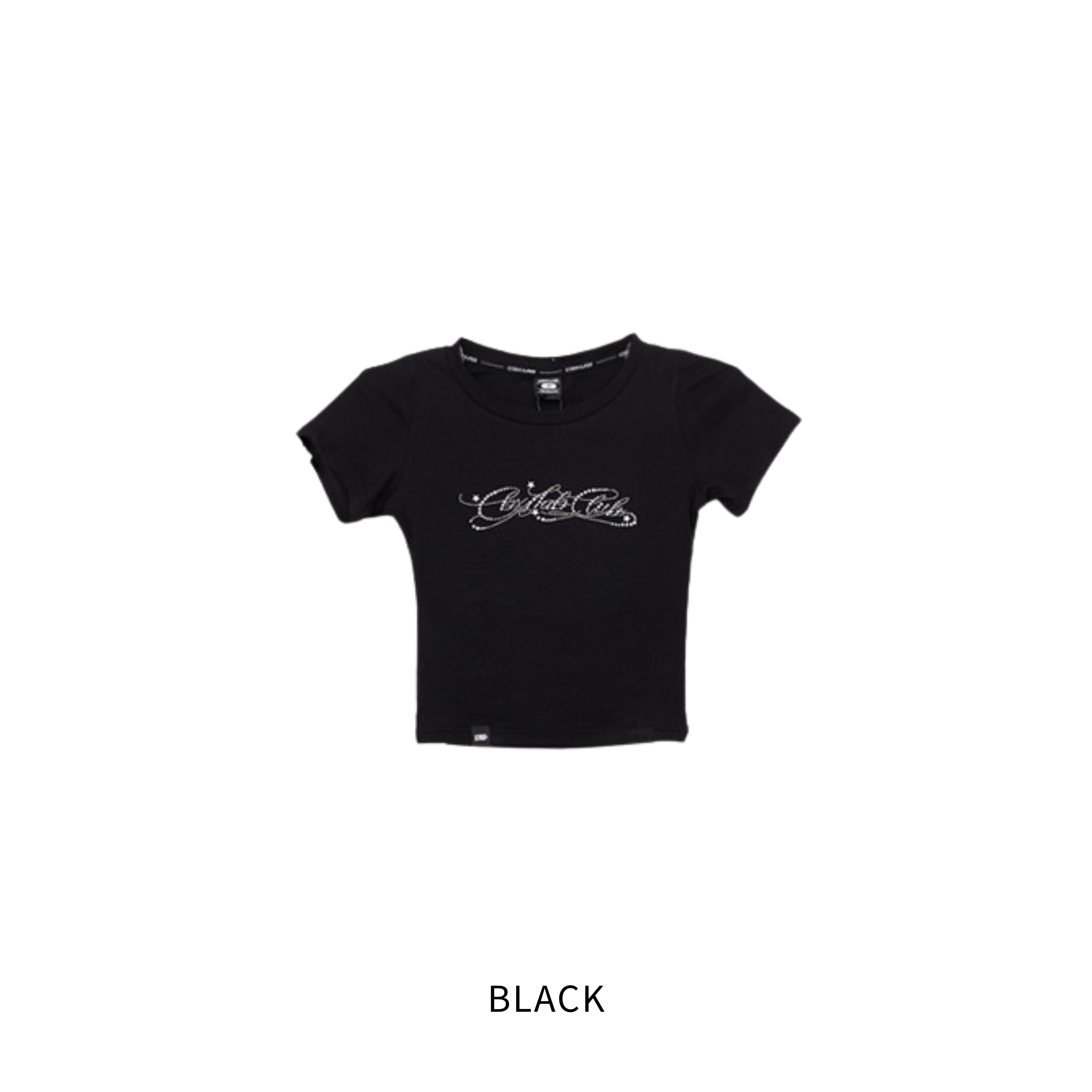 CRYSTAL SCRIPT BABY TEE