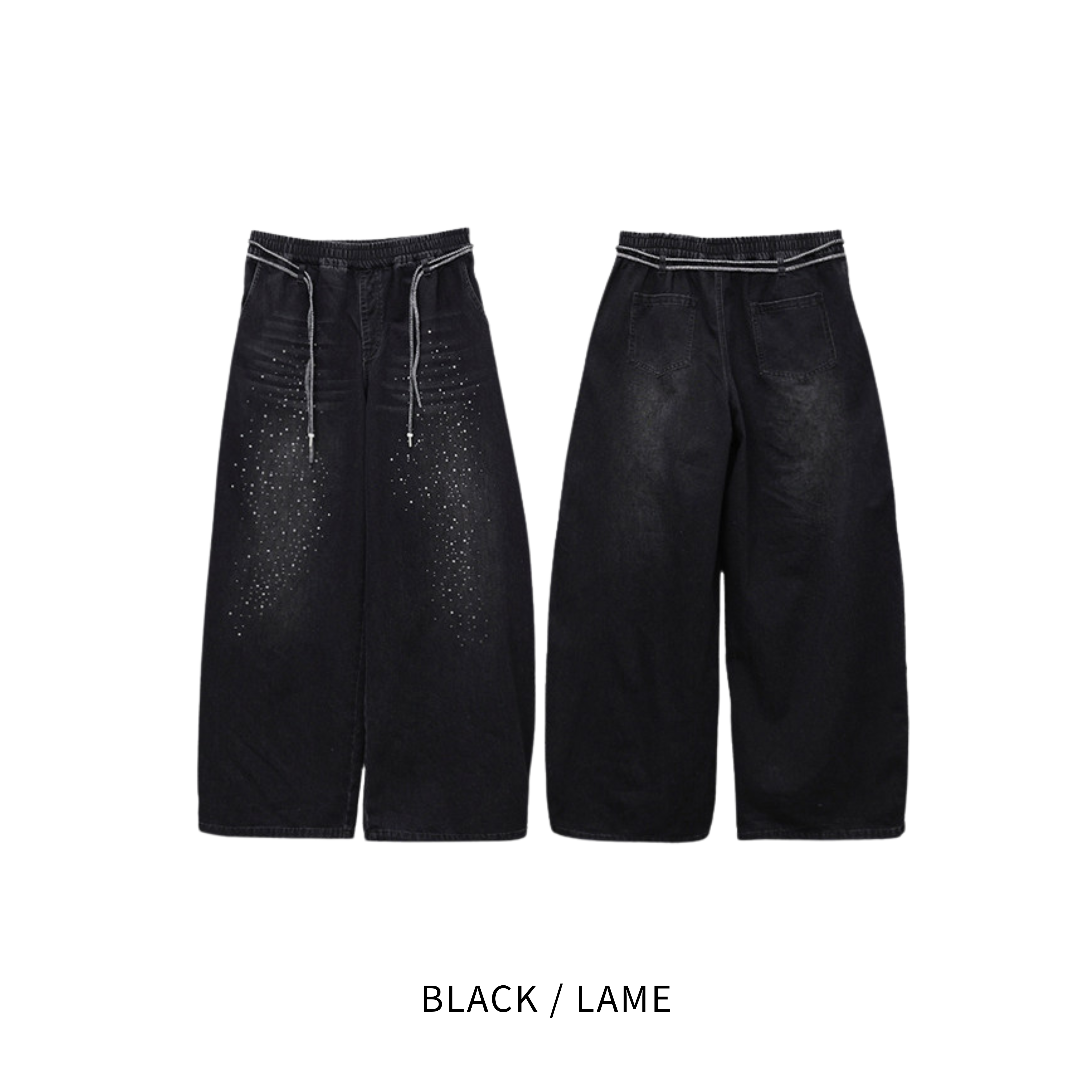 GLITTER SIGNATURE WIDE PANTS