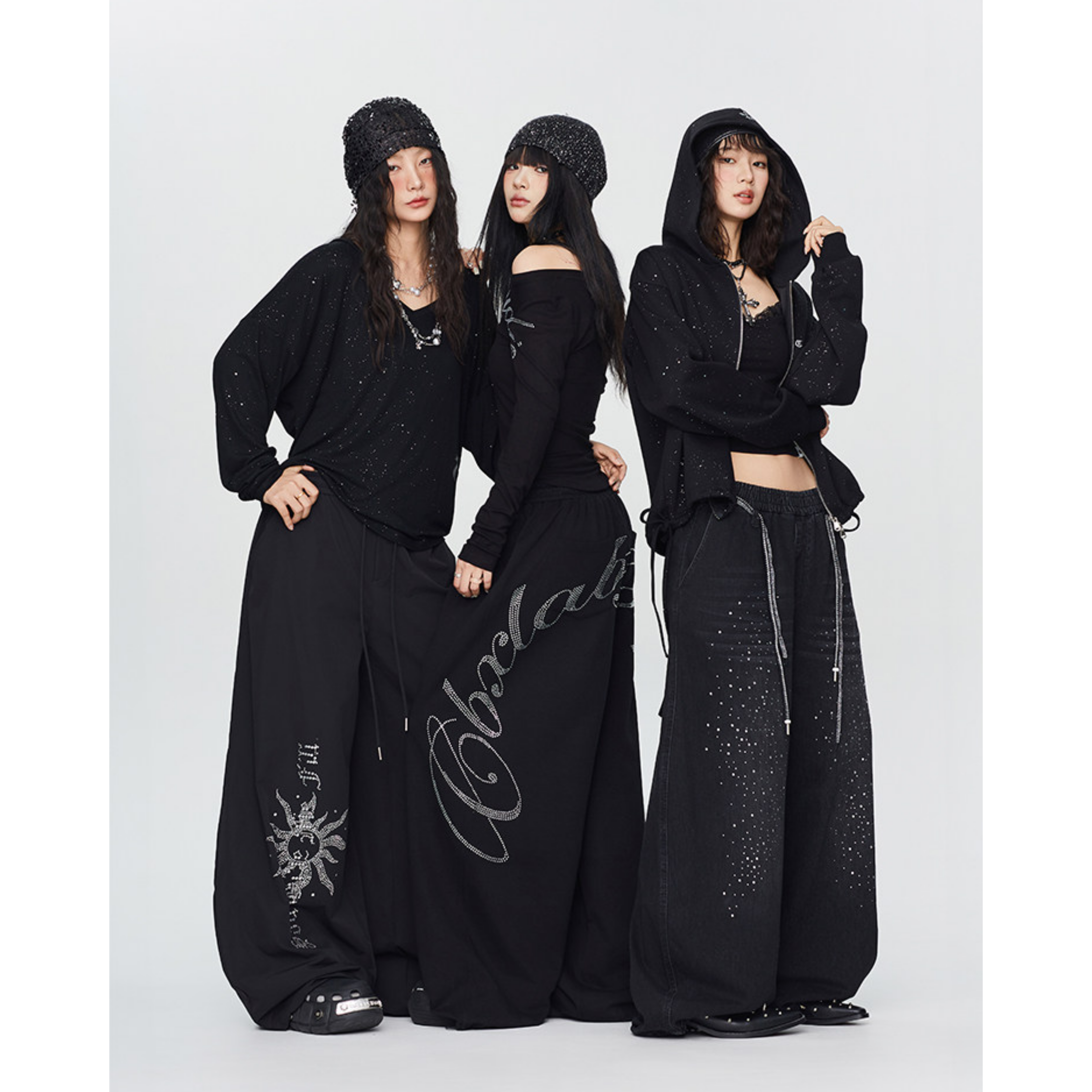 GLITTER SIGNATURE WIDE PANTS