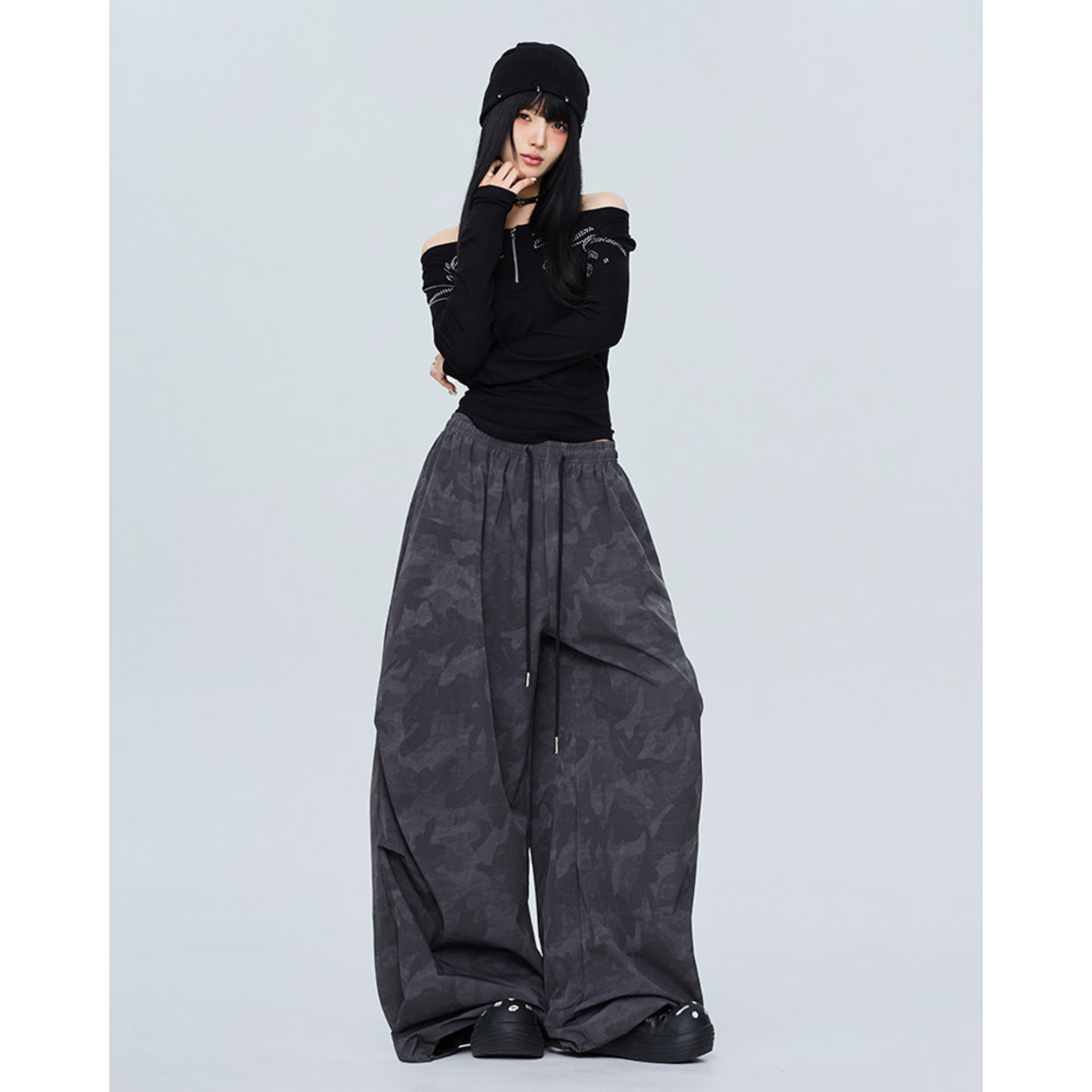 CAMO DRAPE PANTS