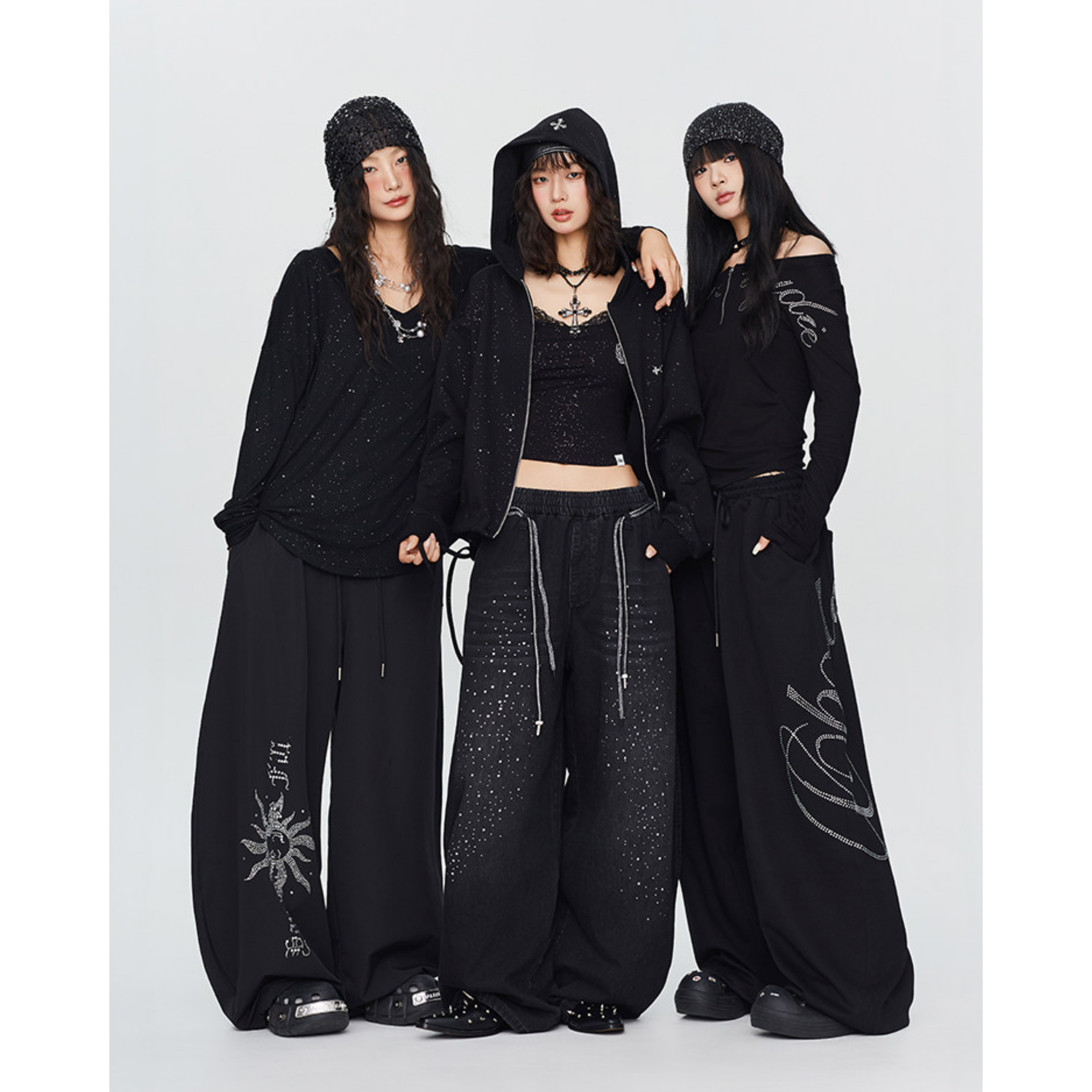 GLITTER SIGNATURE WIDE PANTS