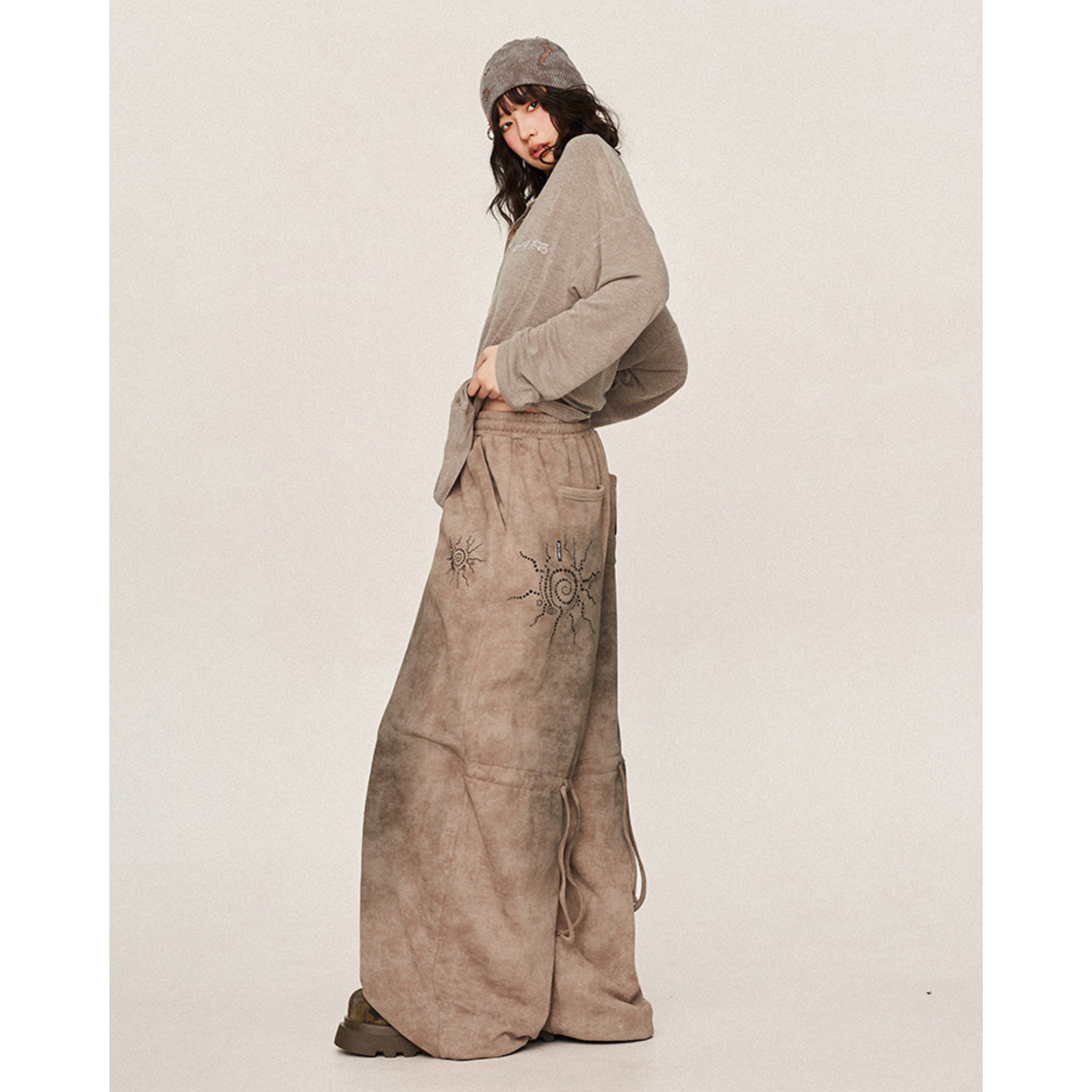VINTAGE WASH WIDE PANTS
