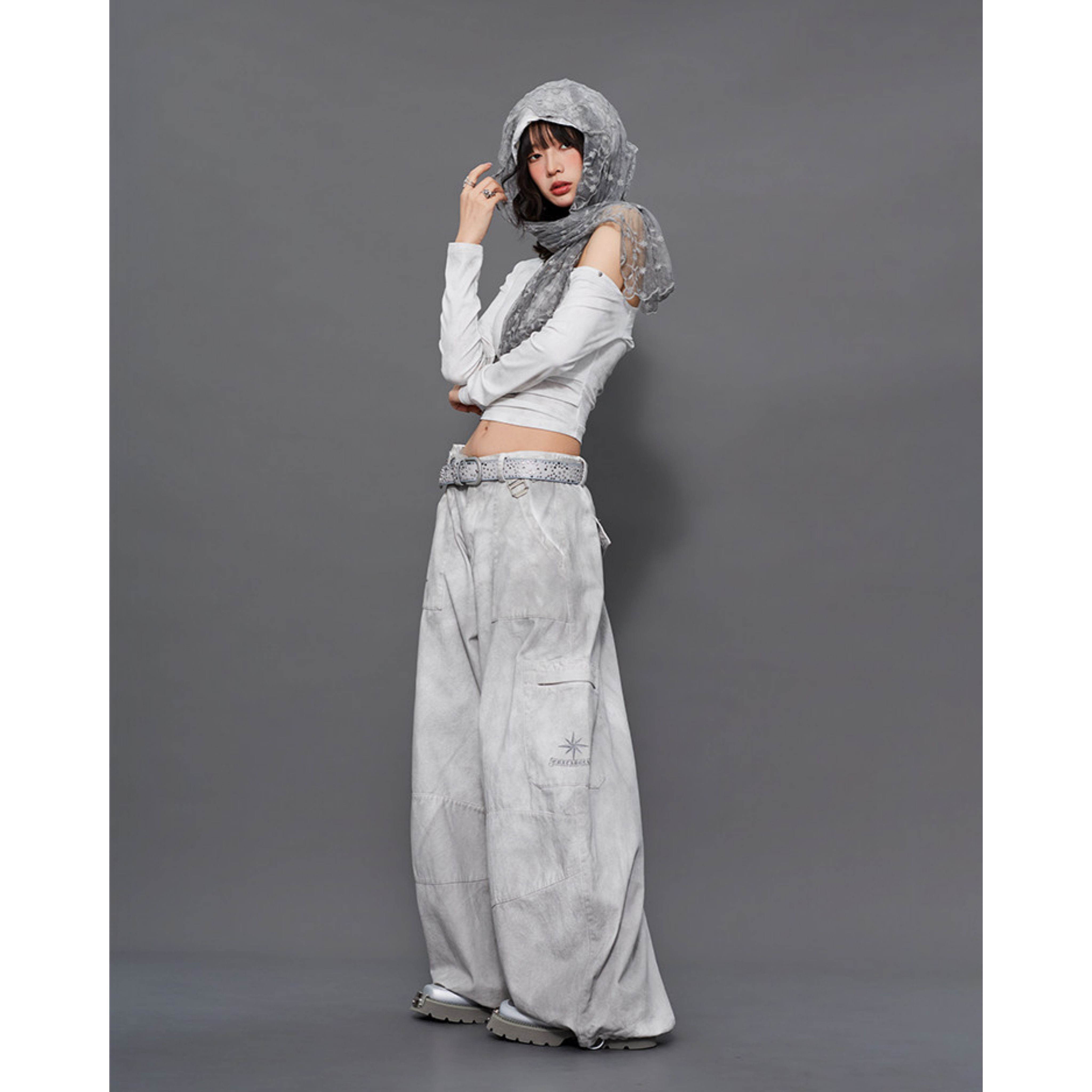 VINTAGE WASH BALLOON PANTS