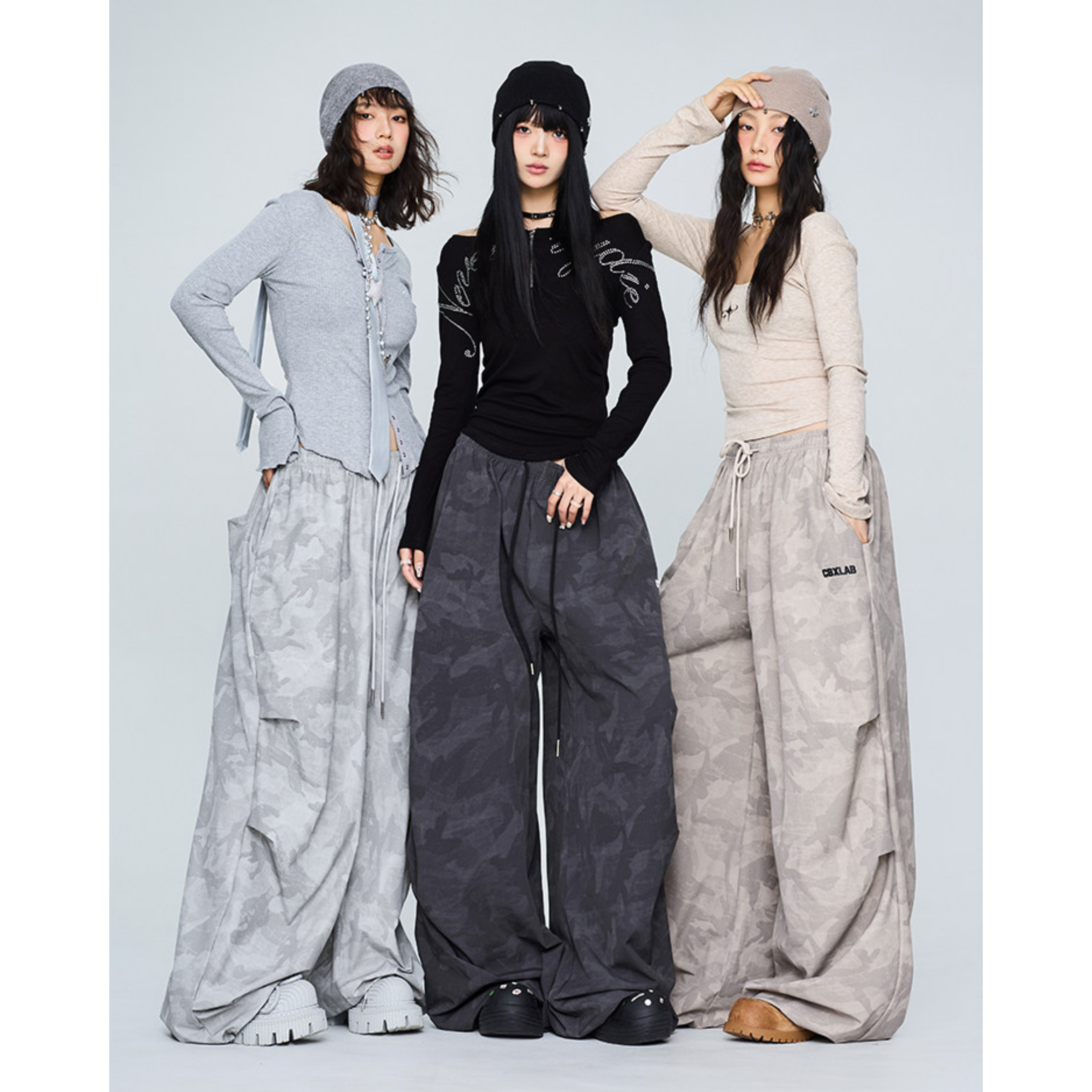 CAMO DRAPE PANTS