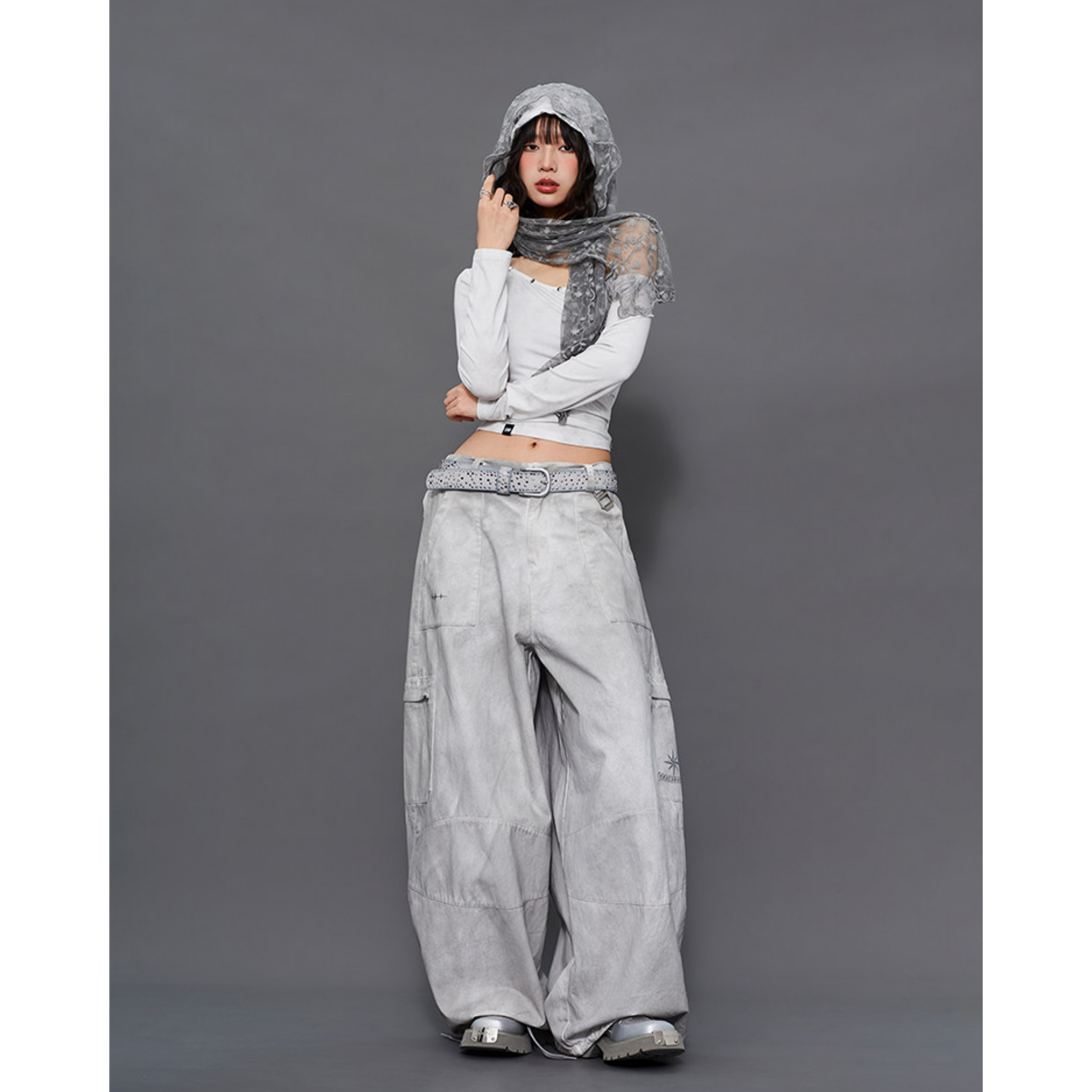 VINTAGE WASH BALLOON PANTS