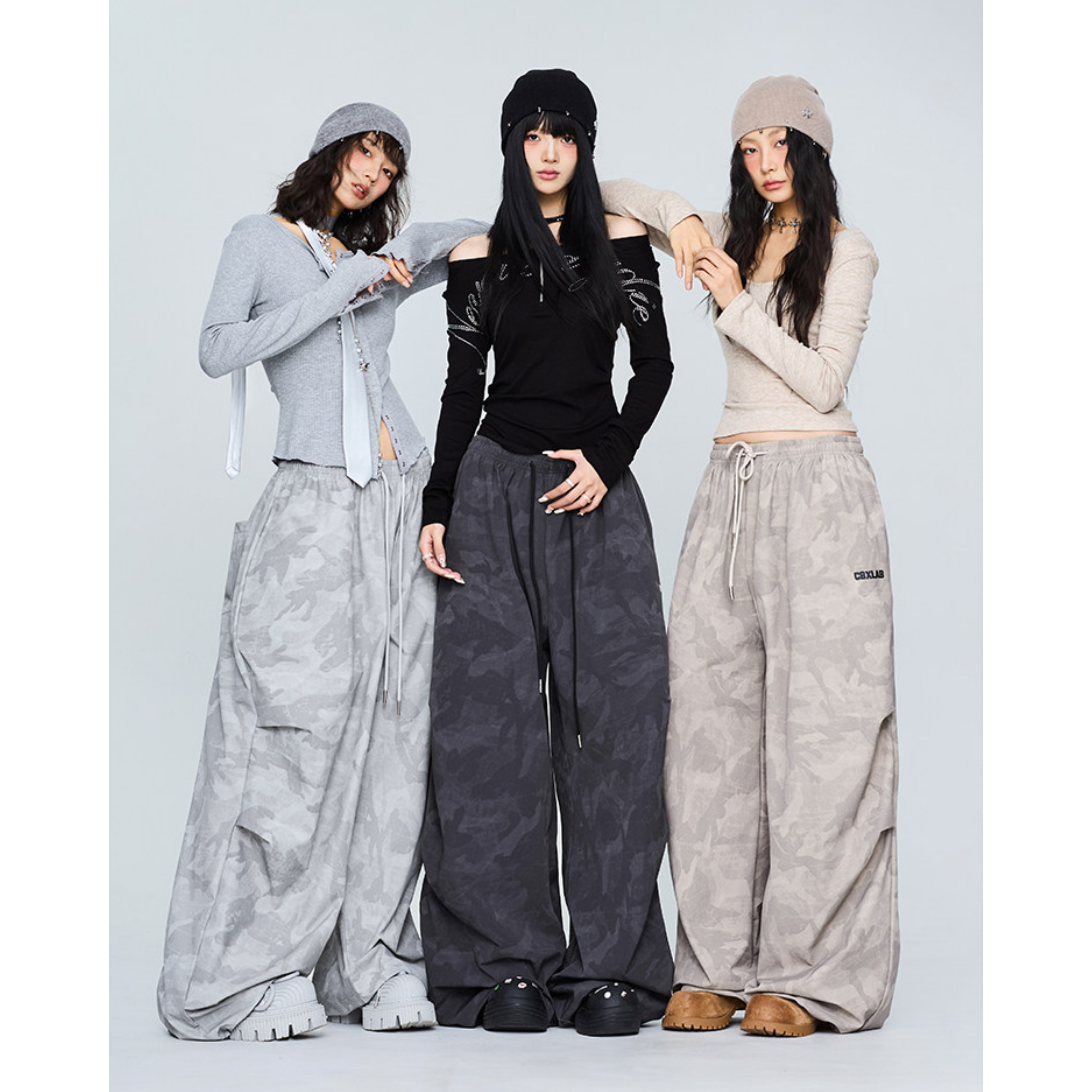CAMO DRAPE PANTS