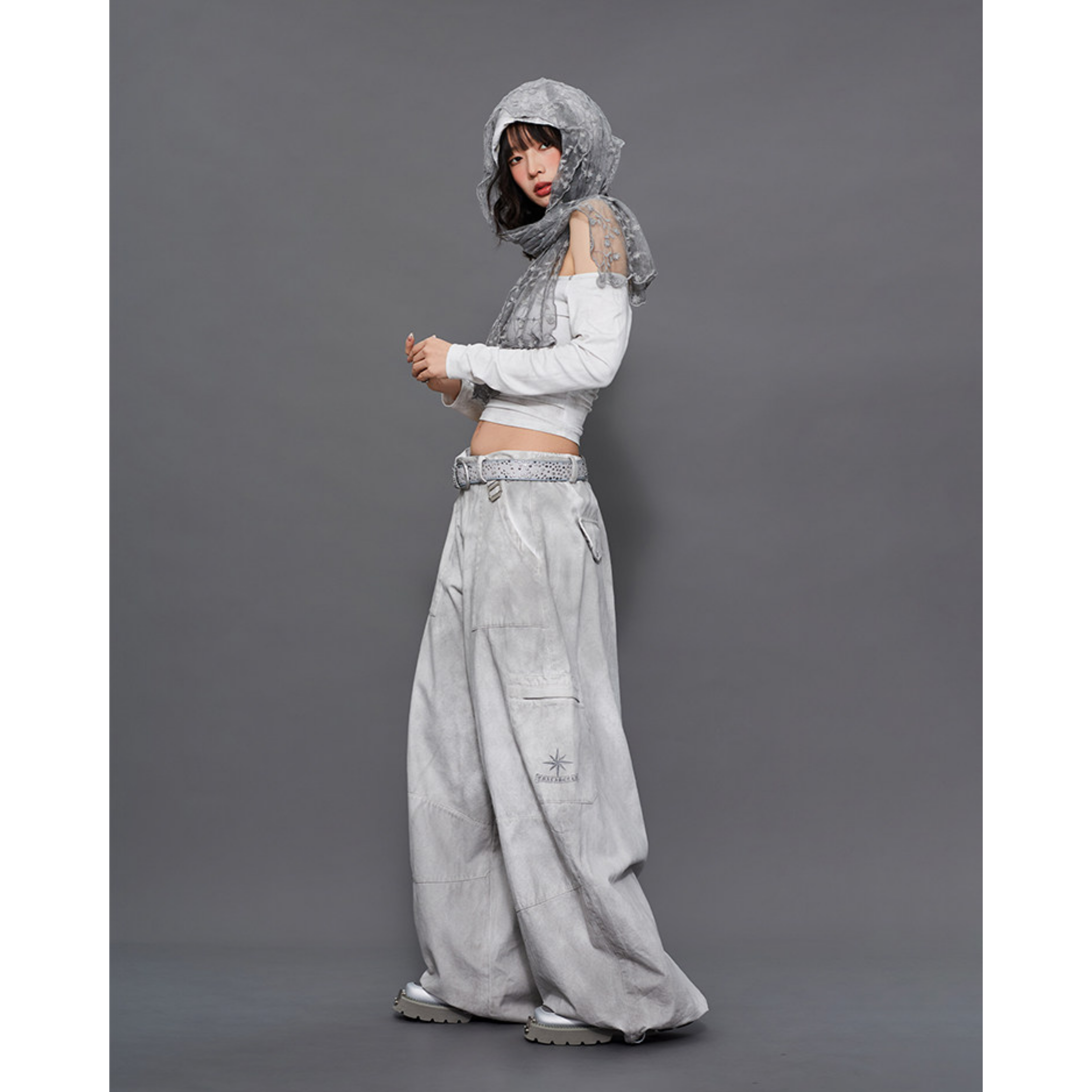 VINTAGE WASH BALLOON PANTS