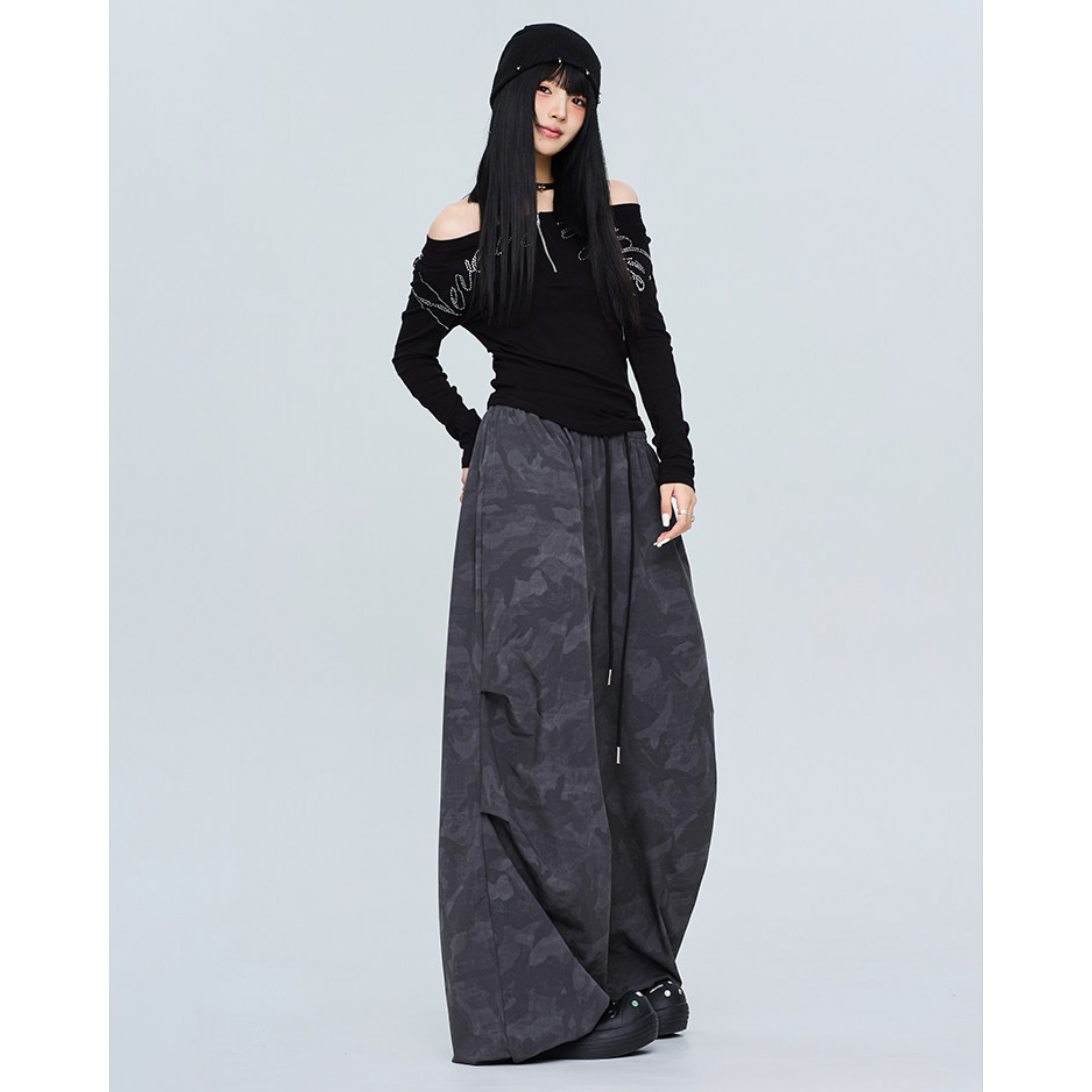 CAMO DRAPE PANTS