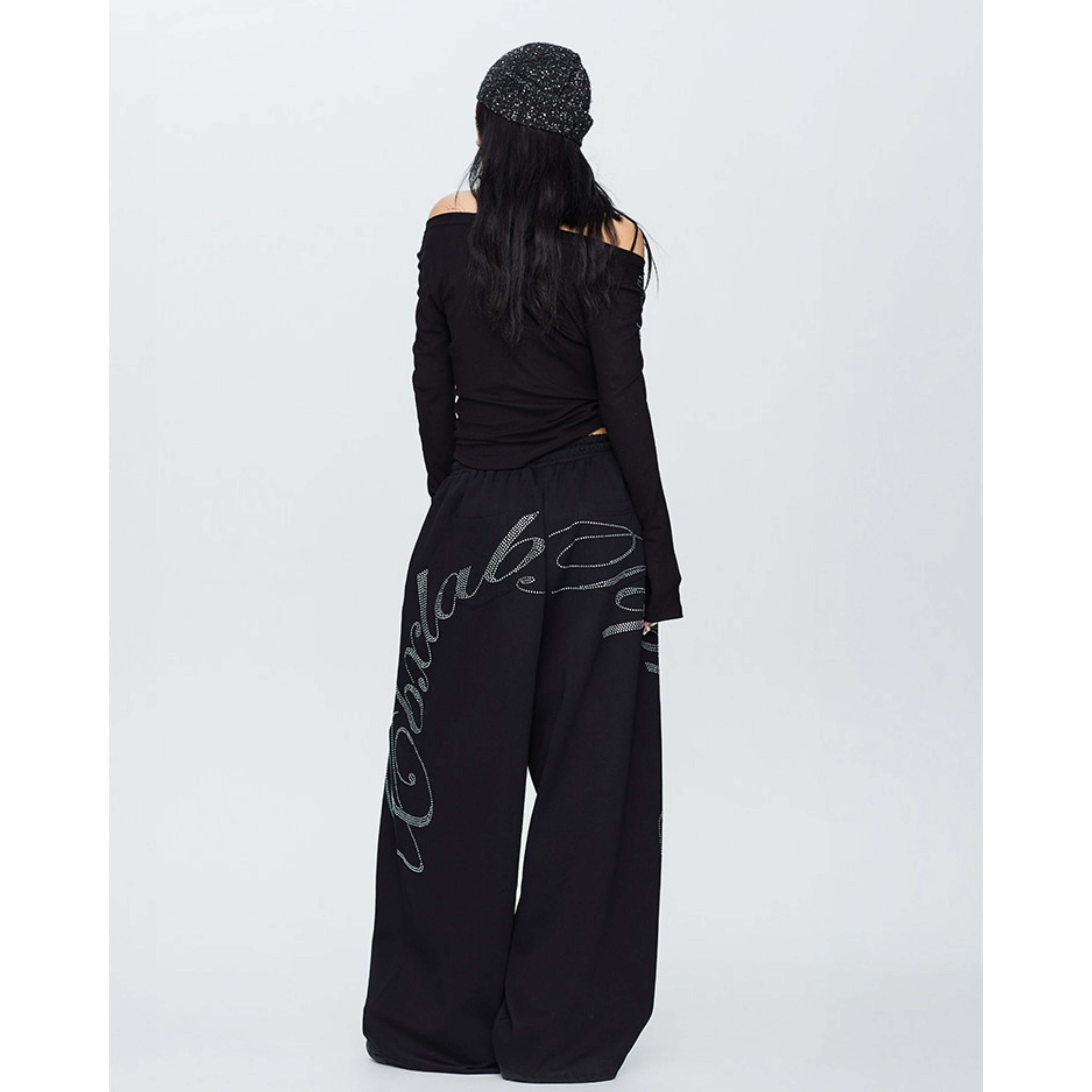 GLITTER SIGNATURE WIDE PANTS