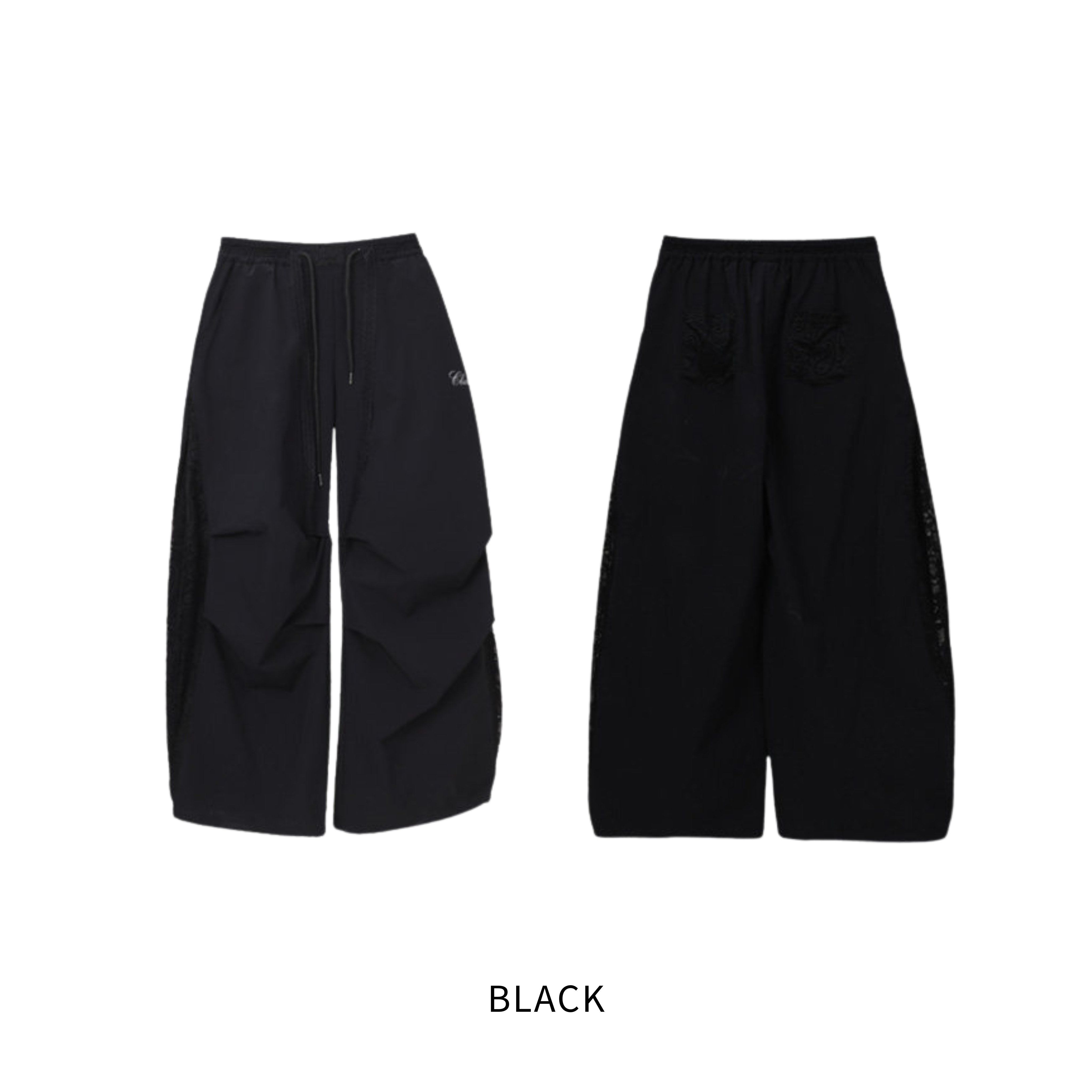 LACE VEIL NYLON PANTS