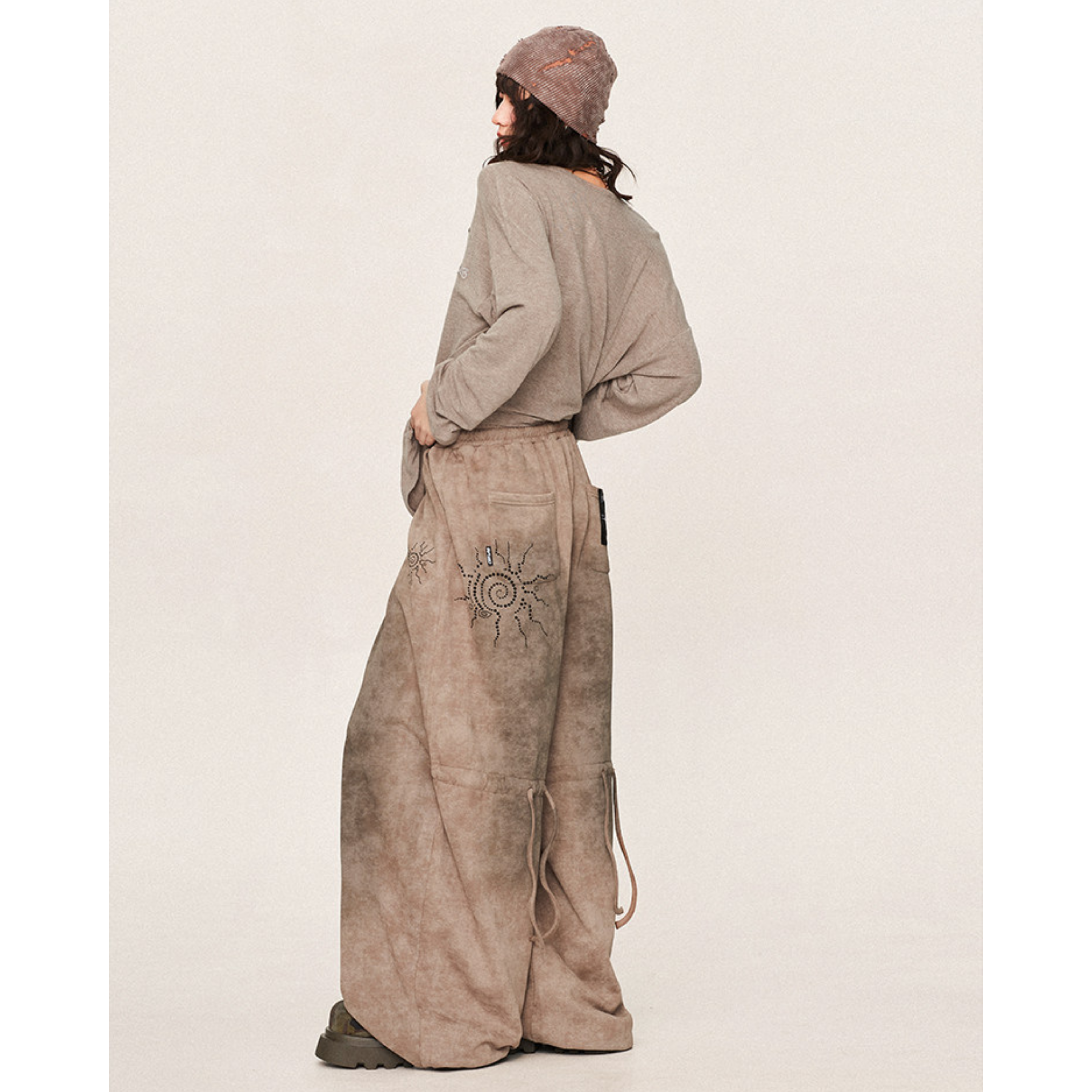 VINTAGE WASH WIDE PANTS