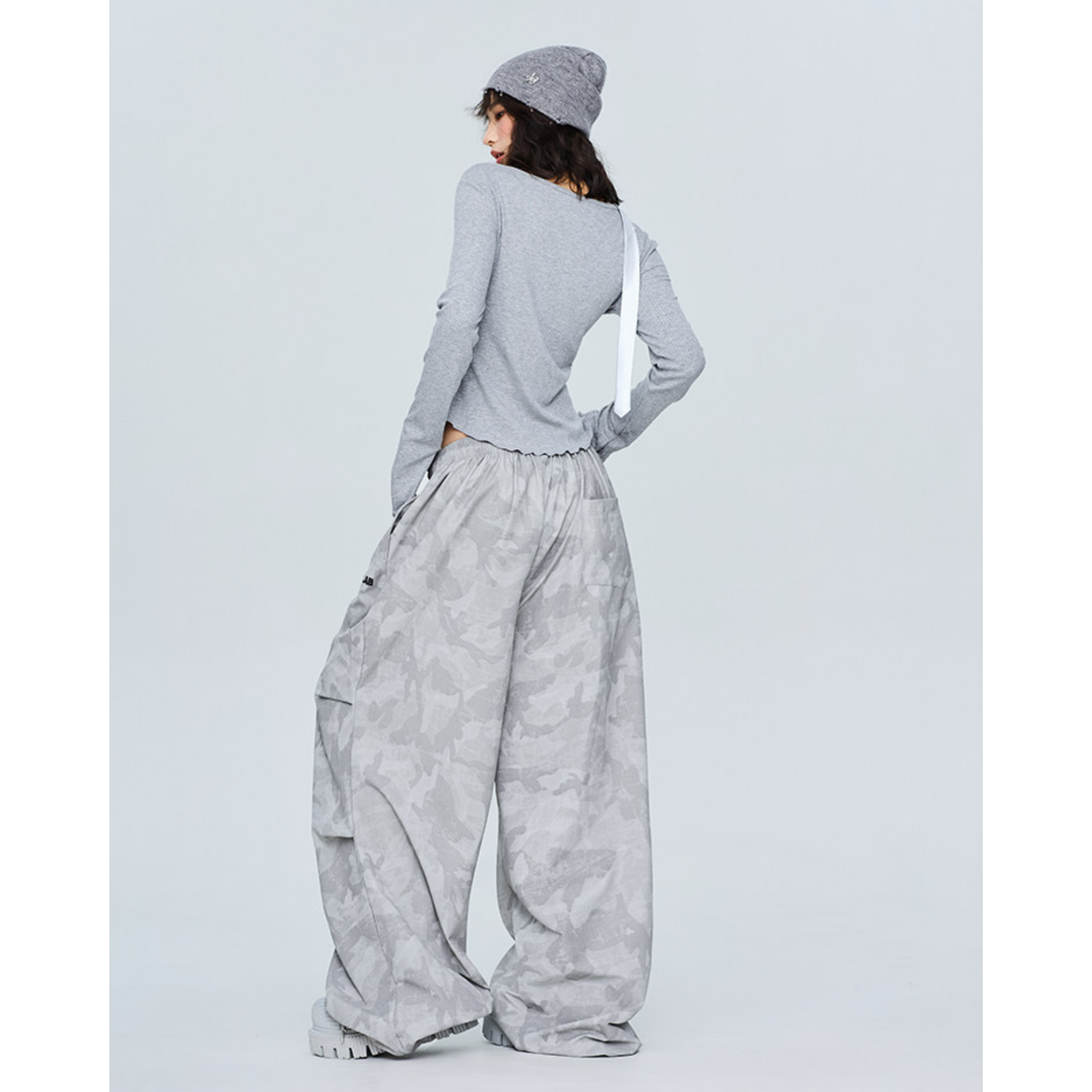 CAMO DRAPE PANTS